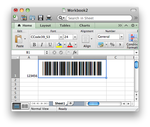 Barcode Fonts In Excel For Mac